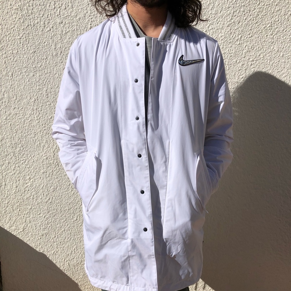 🆕 Nike Superbowl LIV Media Night White Jacket